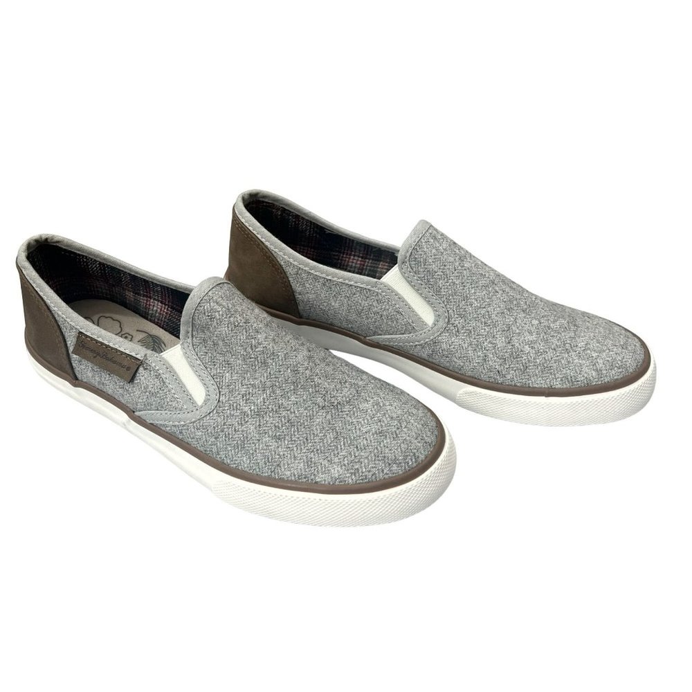 Tommy Bahama tweed herringbone slip on flats women’s size 8 NWOB